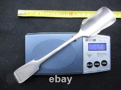 ANCIEN CUILLERE CUILLER PELLE à SEL ARGENT MASSIF 205 mm 59 G SOLID SIVER SPOON