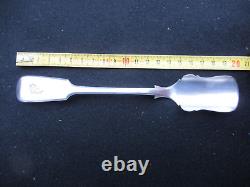ANCIEN CUILLERE CUILLER PELLE à SEL ARGENT MASSIF 205 mm 59 G SOLID SIVER SPOON