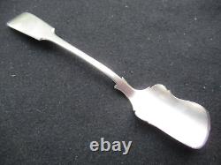 ANCIEN CUILLERE CUILLER PELLE à SEL ARGENT MASSIF 205 mm 59 G SOLID SIVER SPOON