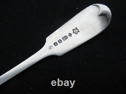 ANCIEN CUILLERE CUILLER PELLE à SEL ARGENT MASSIF 205 mm 59 G SOLID SIVER SPOON