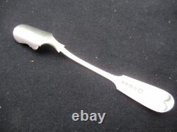 ANCIEN CUILLERE CUILLER PELLE à SEL ARGENT MASSIF 205 mm 59 G SOLID SIVER SPOON