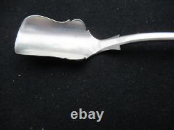 ANCIEN CUILLERE CUILLER PELLE à SEL ARGENT MASSIF 205 mm 59 G SOLID SIVER SPOON