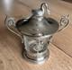 Ancien Drageoir En Argent Massif 1er Coq & Cristal Baccarat Armoirie Fin 18eme