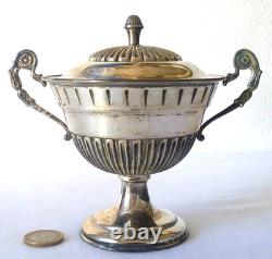 ANCIEN DRAGEOIR SUCRIER EN ARGENT MASSIF FLORENCE ITALIE 118gr