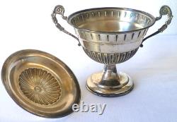 ANCIEN DRAGEOIR SUCRIER EN ARGENT MASSIF FLORENCE ITALIE 118gr