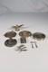 Ancien Lot Argent Massif Lampe Chapeau Cendrier Etc Poids 276 Grs