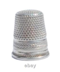 ANCIEN NECESSAIRE DE COUTURE VERMEIL ARGENT MASSIF fin XIXe début XXe ciseaux