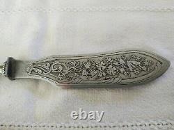 ANCIEN SERVICE ARGENT MASSIF EDOUARD ERNIE XIXe LOUIS XVI cuillères couteau
