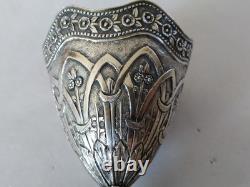 ANCIEN ZARF EMPIRE OTTOMAN ARGENT MASSIF Turc porte-verre a café sterling silver
