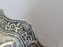 ANCIEN ZARF EMPIRE OTTOMAN ARGENT MASSIF Turc porte-verre a café sterling silver