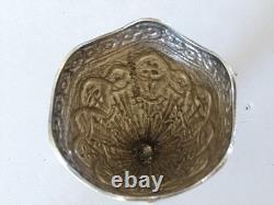 ANCIEN ZARF EMPIRE OTTOMAN ARGENT MASSIF Turc porte-verre a café sterling silver