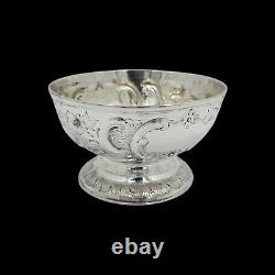 Ancien Bol Sur Pied En Argent Massif Anglais