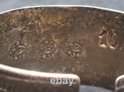Ancien Bracelet Berbère Argent Massif 160gr Siwa Égypte Libye Poinçons Vers 1900