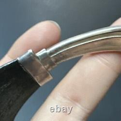 Ancien Bracelet En Argent Massif Silver 925 Jonc créateur Juan Catuogno Et Corne