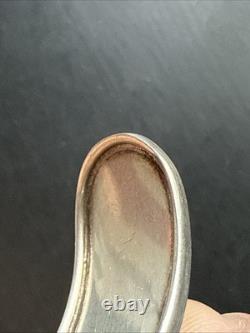 Ancien Bracelet Gourmette Argent Massif Silver Maille Jonc art nouveau ethnique