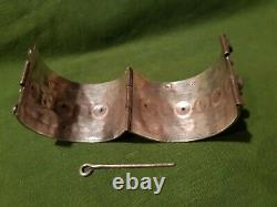 Ancien Bracelet Kabyle Argent Corail et Émail XIXe. Ethnique