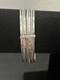 Ancien Bracelet Semainier En Argent Massif