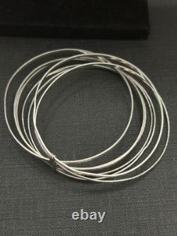 Ancien Bracelet Semainier en Argent Massif