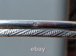 Ancien Bracelet Semainier en Argent massif