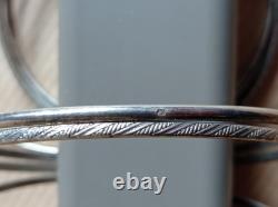 Ancien Bracelet Semainier en Argent massif