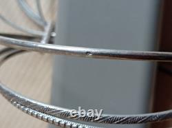 Ancien Bracelet Semainier en Argent massif