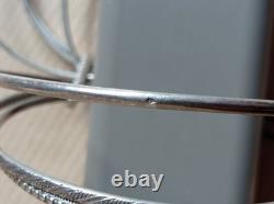 Ancien Bracelet Semainier en Argent massif