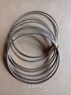Ancien Bracelet Semainier en Argent massif