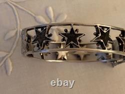 Ancien Bracelet XIX Argent Massif/ Pentacrine Etoile de Digne/ St Vincent