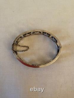 Ancien Bracelet XIX Argent Massif/ Pentacrine Etoile de Digne/ St Vincent