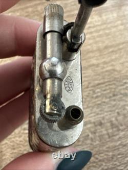 Ancien Briquet lighter a Essence ÉCLAT En Argent Massif 800 Danseurs