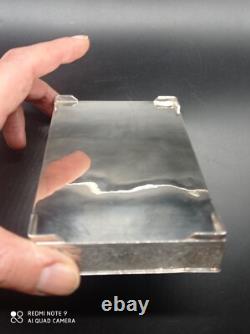 Ancien Coffret ou boîte en argent massif Perse Poinçon 84, Asie, Poids 350 gr