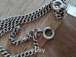 Ancien Collier Art Déco Argent Massif Onyx Marcassites