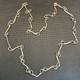 Ancien Collier Sautoir En Argent Massif 925 Art Déco Nouveau