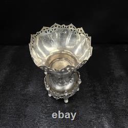 Ancien Confiturier En Argent Massif Ottoman