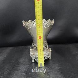 Ancien Confiturier En Argent Massif Ottoman