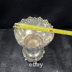 Ancien Confiturier En Argent Massif Ottoman