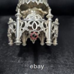 Ancien Confiturier En Argent Massif Ottoman