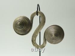 Ancien Contre poids bijou en argent massif Miao ou Dong Hunan Chine QING
