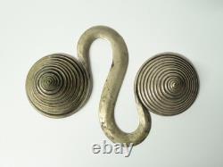 Ancien Contre poids bijou en argent massif Miao ou Dong Hunan Chine QING