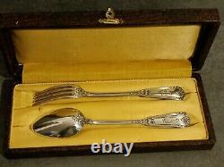 Ancien Couvert Entremet, d'Enfant en Argent Massif Poincon Minerve