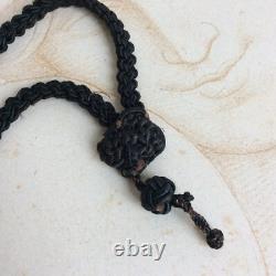 Ancien Crochet de CHATELAINE Argent Massif XIXè Poinçon Minerve Passementerie