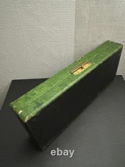 Ancien Cuillère À Bouillie Argent Massif Avec Coffret