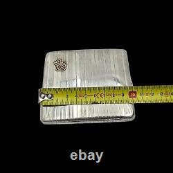 Ancien Etuis Porte Cigarettes En Argent Massif Et Or