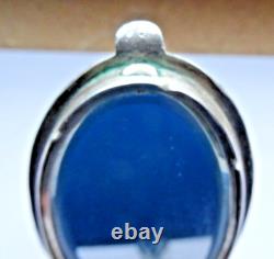 Ancien Face A Main Double Miroir En Argent Massif 925 Napoleon 3