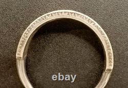 Ancien Gros Bracelet Ethnique En Argent Massif