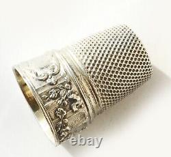 Ancien Necessaire De Couture En Argent Massif French Solid Silver Sewing Set