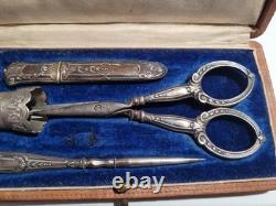 Ancien Nécessaire à Couture Argent Massif Oran Algérie L. Beria #K29