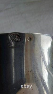 Ancien Pot A Lait Argent Massif 19eme