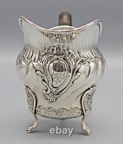 Ancien Pot A Lait Cremier En Argent Massif Minerve Maison Cardeilhac Paris XIX