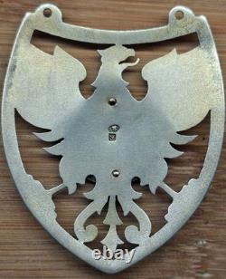 Ancien Ryngraf patriotique polonais ciselé en argent massif 875/1000 (1920-1931)
